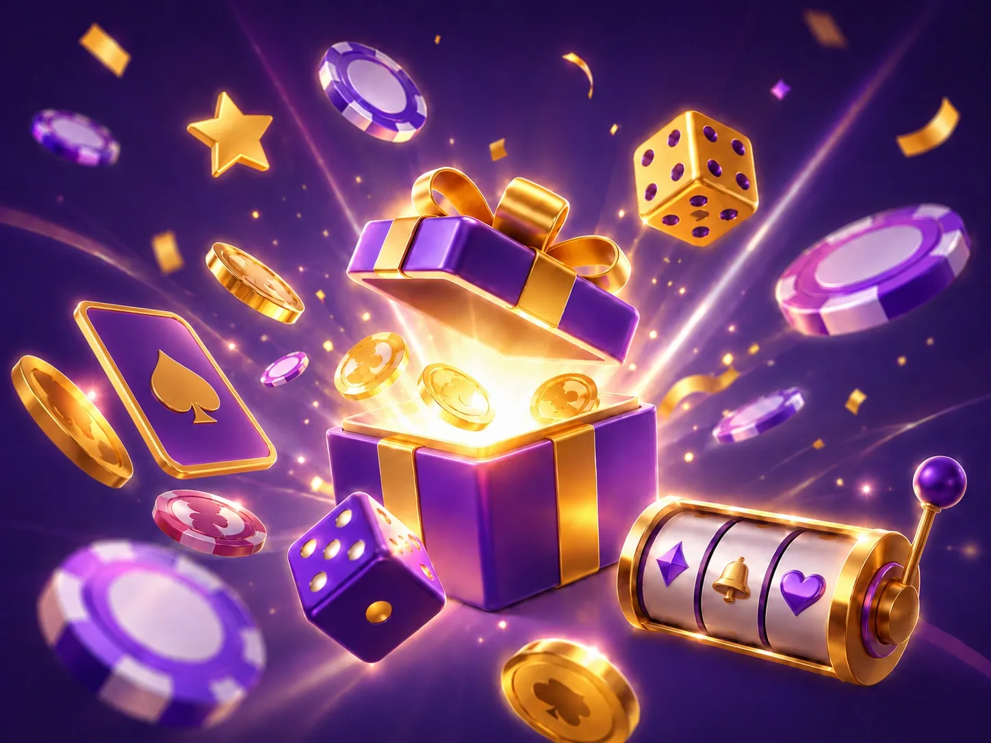 Purple Prize Coins Slot Rewards